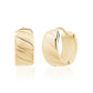 Bold Curve Huggie Hoops - Earrings - The Steel Shop