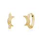 Radiant Moon Huggie Hoops - Earrings - The Steel Shop