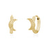 Radiant Moon Huggie Hoops - Earrings - The Steel Shop