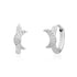 Radiant Moon Huggie Hoops - Earrings - The Steel Shop