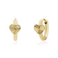Radiant Heart Huggie Hoops - Earrings - The Steel Shop