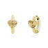 Radiant Heart Huggie Hoops - Earrings - The Steel Shop