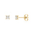 4-Prong Mini Square Stud Earrings - Earrings - The Steel Shop