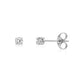 4-Prong Mini Round Stud Earrings - Earrings - The Steel Shop