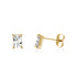 Classic Emerald-Cut Studs - Earrings - The Steel Shop