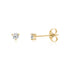 3-Prong Mini Round Stud Earrings - Earrings - The Steel Shop