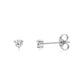 3-Prong Mini Round Stud Earrings - Earrings - The Steel Shop