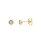 Minimalist Bezel Studs - Earrings - The Steel Shop