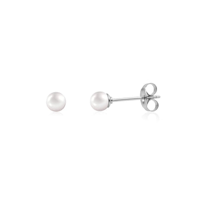 Everyday Mini Pearl Studs | 3.5MM - Earrings - The Steel Shop