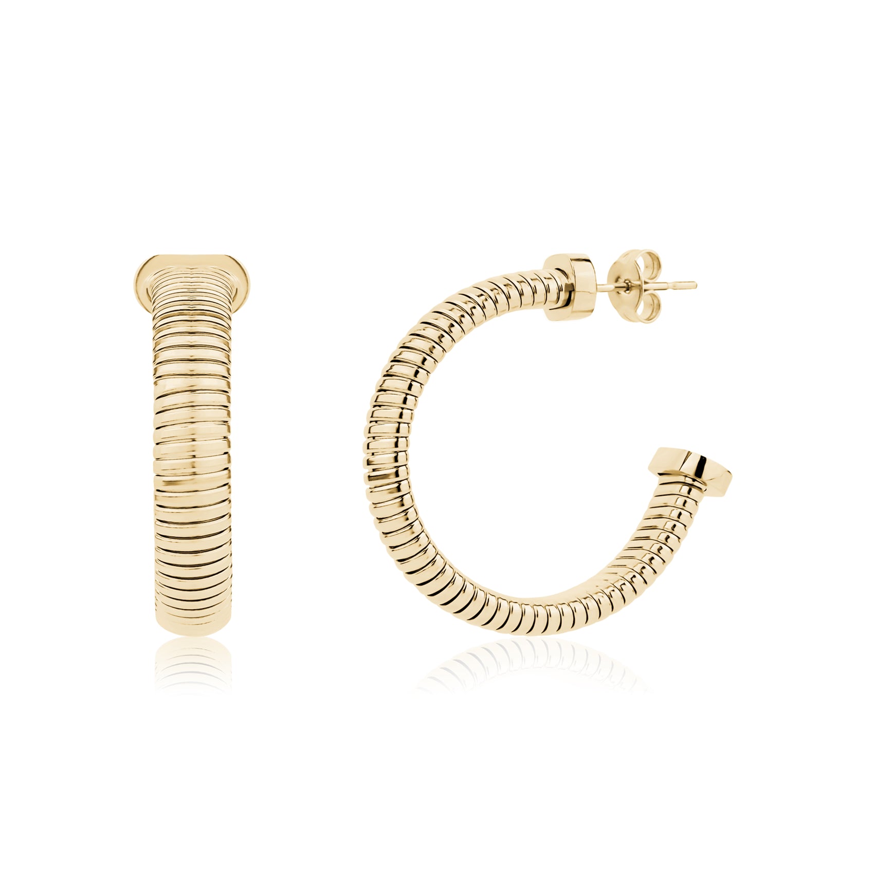 Tubogas Hoop Earrings - Earrings - The Steel Shop