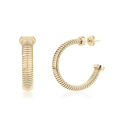 Tubogas Hoop Earrings - Earrings - The Steel Shop