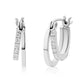 Contemporary Double Hoops - Earrings - The Steel Shop