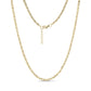 Gold Infinity Twist Necklace with 3mm wide rope chain and 16 inch length plus 2 inch extension