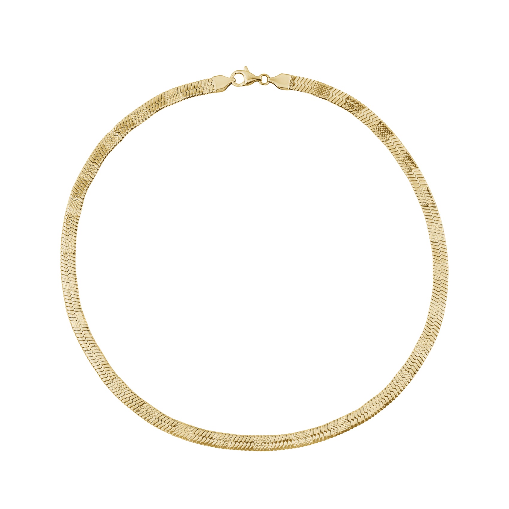 Dual Finish Herringbone Chain