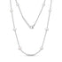 Minimalist Pearl Station Necklace - Women&