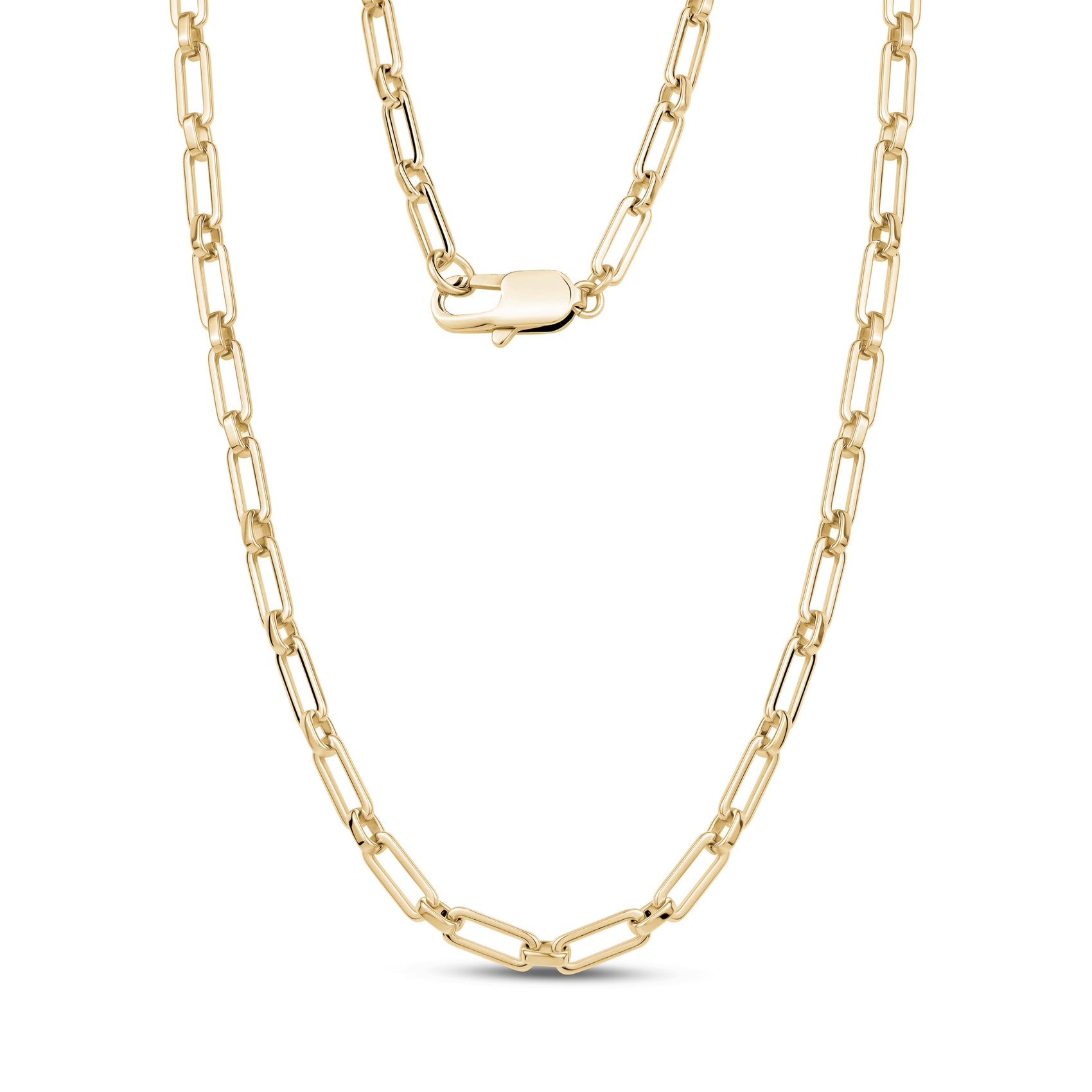Modern Paper Clip Chain Necklace - Women's Necklaces - The Steel Shop