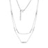Minimalist Layered Bar Chain Necklace - Women&