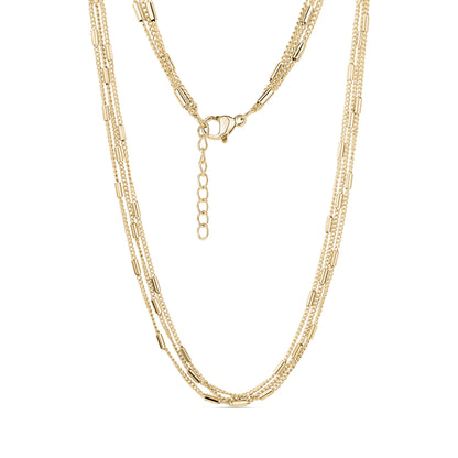 Multi-Chain Tube Necklace - Women's Necklaces - The Steel Shop