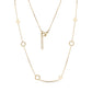 Circle and Disk Chain Necklace - Women's Necklaces - The Steel Shop