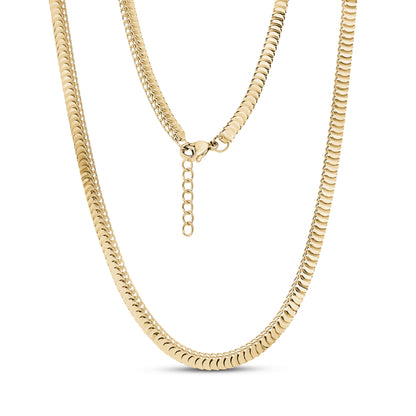 Serpentine Scale Necklace | 4MM - Women's Necklaces - The Steel Shop