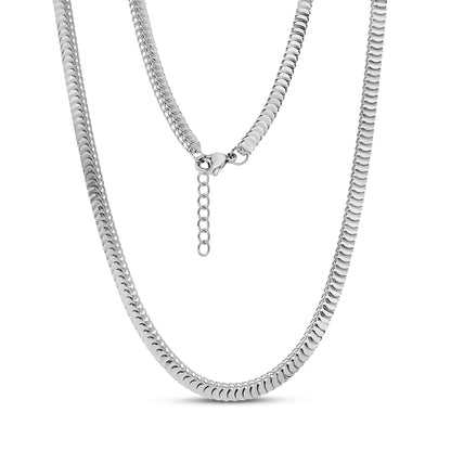 Serpentine Scale Necklace | 4MM - Women's Necklaces - The Steel Shop