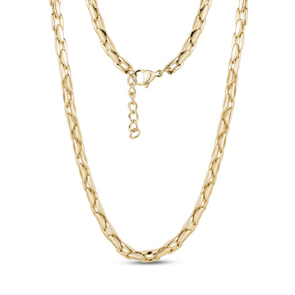 Sleek Rectangular Link Necklace - Women's Necklaces - The Steel Shop