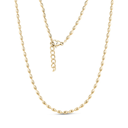 Minimalist Oval Tube Link Necklace - Women's Necklaces - The Steel Shop