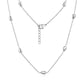 Droplet Station Necklace - Women's Necklaces - The Steel Shop