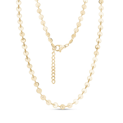 Polished Disc Chain Necklace - Women's Necklaces - The Steel Shop