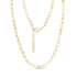 Polished Disc Chain Necklace - Women&