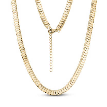 Serpentine Scale Necklace | 5MM - Women's Necklaces - The Steel Shop