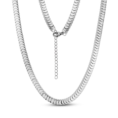 Serpentine Scale Necklace | 5MM - Women's Necklaces - The Steel Shop