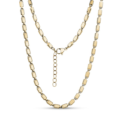 Polished Tile Link Necklace - Women's Necklaces - The Steel Shop