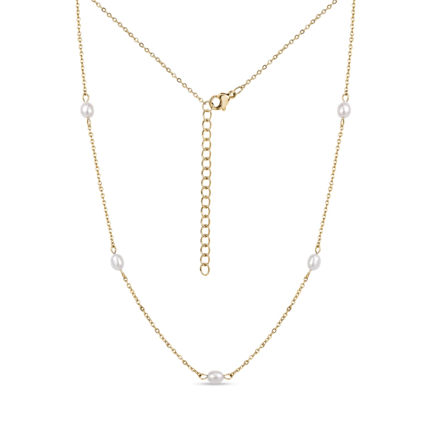 Freshwater Pearl Station Necklace