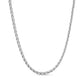 Silver interlaced link necklace with 5mm wide chain and 16 inch length plus 2 inch extension