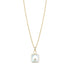 Gold-tone stainless steel women&