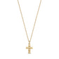 Mini Diamond Cut Cross Pendant