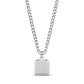 Square Dog Tag - Women Pendant - The Steel Shop