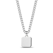 Square Dog Tag - Women Pendant - The Steel Shop