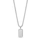 Minimal Beveled Edge Dog Tag - Women Pendant - The Steel Shop