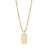 Minimal Beveled Edge Dog Tag - Women Pendant - The Steel Shop