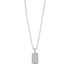 Iced Out Mini Tag Pendant - Women Pendant - The Steel Shop