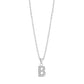 Stone-Set Initial Pendant - Women Pendant - The Steel Shop
