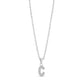 Stone-Set Initial Pendant - Women Pendant - The Steel Shop