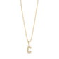 Stone-Set Initial Gold Pendant - Women Pendant - The Steel Shop