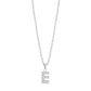 Stone-Set Initial Pendant - Women Pendant - The Steel Shop