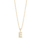 Stone-Set Initial Gold Pendant - Women Pendant - The Steel Shop