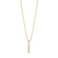 Stone-Set Initial Gold Pendant - Women Pendant - The Steel Shop