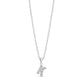 Stone-Set Initial Pendant - Women Pendant - The Steel Shop