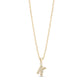Stone-Set Initial Gold Pendant - Women Pendant - The Steel Shop